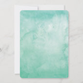 Onder de palmbomen | Waterverf bruiloft Kaart (Achterkant)