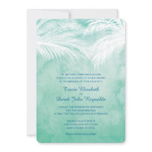 Onder de palmbomen | Waterverf bruiloft