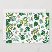 Onder de palmboom Bewaar de datum Save The Date (Achterkant)