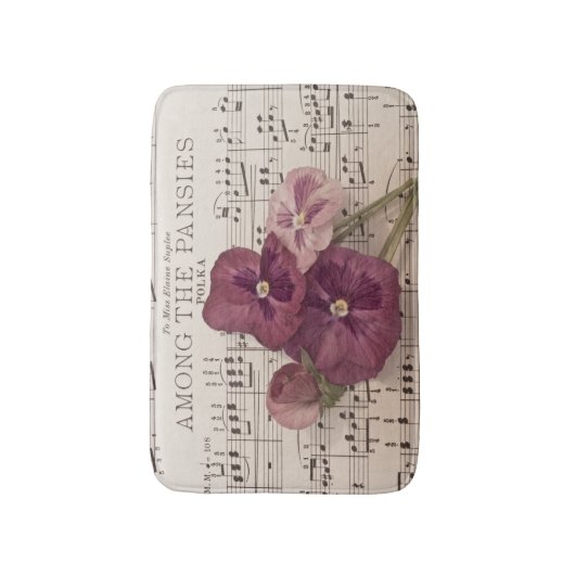 Onder de Pansies Badmat (Voorkant Verticaal)