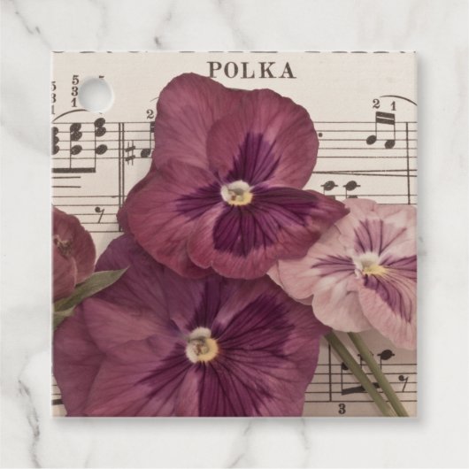 Onder de Pansies Bedankjes Labels (Voorkant)