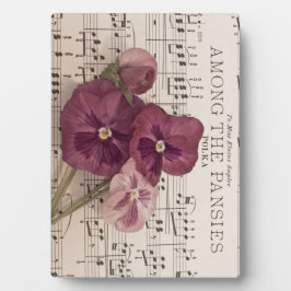 Onder de Pansies Fotoplaat