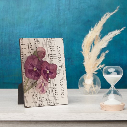 Onder de Pansies Fotoplaat (Zijkant)