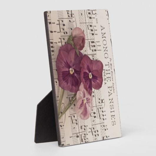 Onder de Pansies Fotoplaat (Zijkant)