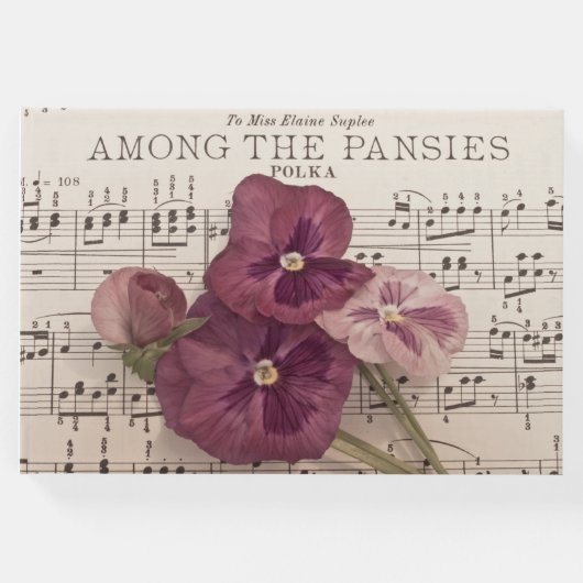 Onder de Pansies Gastenboek (Voorkant)