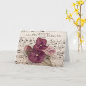 Onder de Pansies Kaart (Gele Bloem)