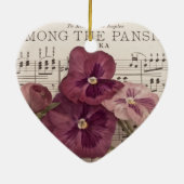 Onder de Pansies Keramisch Ornament (Achterkant)