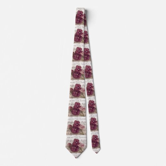 Onder de Pansies Stropdas (Voorkant)