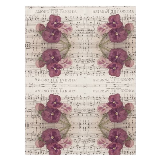 Onder de Pansies Tafelkleed (Voorkant)