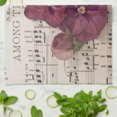 Onder de Pansies Theedoek (Gevouwen)