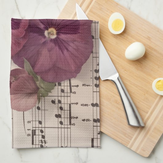 Onder de Pansies Theedoek (Quarter Fold)