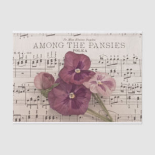 Onder de Pansies Tissuepapier