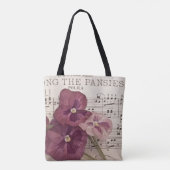 Onder de Pansies Tote Bag (Achterkant)
