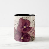 Onder de Pansies Tweekleurige Koffiemok (Center)