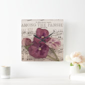 Onder de Pansies Vierkante Klok (Huis)