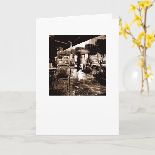 Onder de Paraplu Kaart (Gele Bloem)