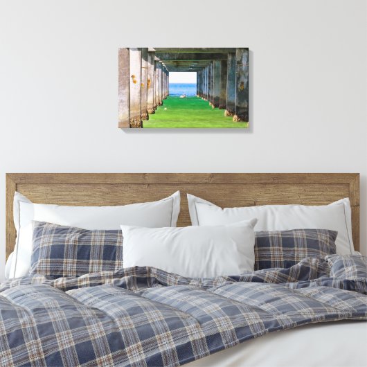 Onder de pier canvas afdruk (Insitu (Slaapkamer))