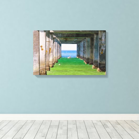 Onder de pier canvas afdruk (Insitu (Houten vloer))