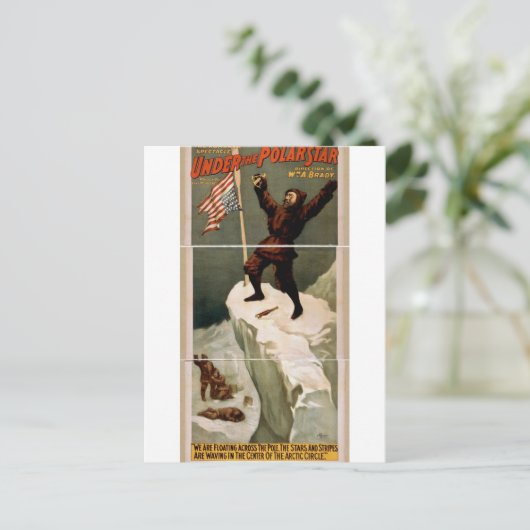 Onder de Polarstar Briefkaart (Staand voorkant)