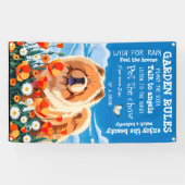 ONDER DE POPPIES chow tuinbanner 3'x5' Spandoek (Horizontaal)