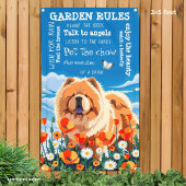 ONDER DE POPPIES chow tuinbanner 3'x5' Spandoek