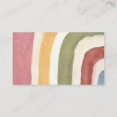 Onder de Regenboog Boek voor Baby Boho Baby Shower Informatiekaartje (Achterkant)