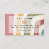 Onder de Regenboog Boek voor Baby Boho Baby Shower Informatiekaartje (Voorkant)
