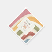 Onder de Regenboog Boho Baby Shower  Servet (Hoek)