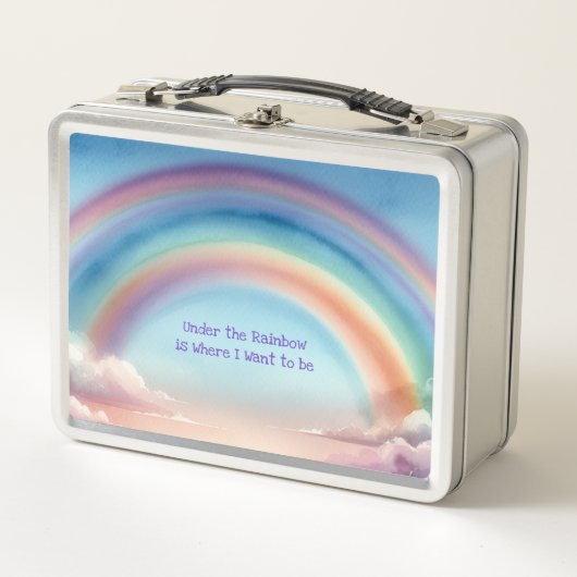 Onder de regenboog lunchbox (Voorkant)