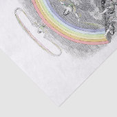 Onder de regenboog tissuepapier (Detail)