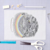 Onder de regenboog tissuepapier (Craft)