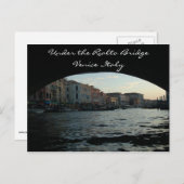 Onder de Rialto Bridge Venice Italië Briefkaart (Voorkant / Achterkant)