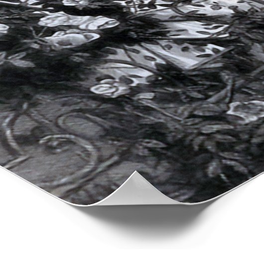 "Onder de Rozen" -  illustratie Poster (Hoek)