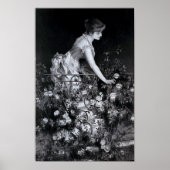 "Onder de Rozen" -  illustratie Poster (Voorkant)