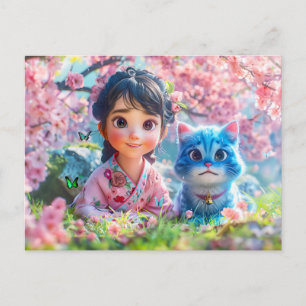 Onder de Sakura boom met mijn Ca Feestdagenkaart