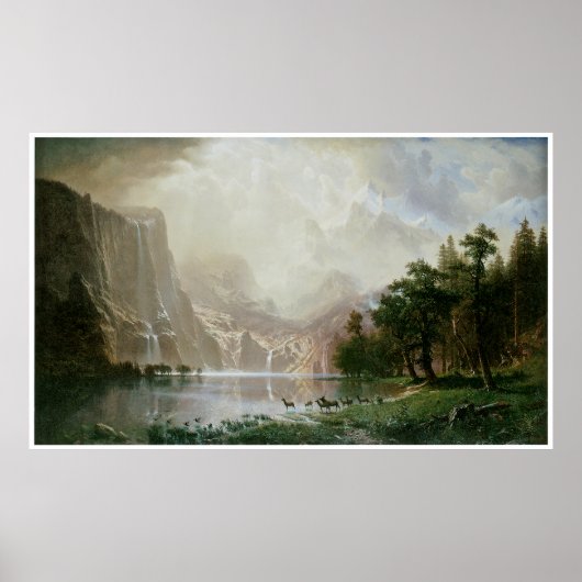 Onder de Sierra Nevada bergen, Californië Poster (Voorkant)