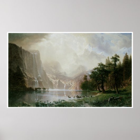 Onder de Sierra Nevada bergen, Californië Poster (Voorkant)