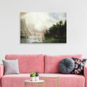 Onder de Sierra Nevada-bergen door Bierstadt Canvas Afdruk (Insitu (Woonkamer))