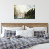 Onder de Sierra Nevada-bergen door Bierstadt Canvas Afdruk (Insitu (Slaapkamer))