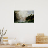 Onder de Sierra Nevada-bergen door Bierstadt Poster (Keuken)