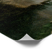 Onder de Sierra Nevada-bergen door Bierstadt Poster (Hoek)