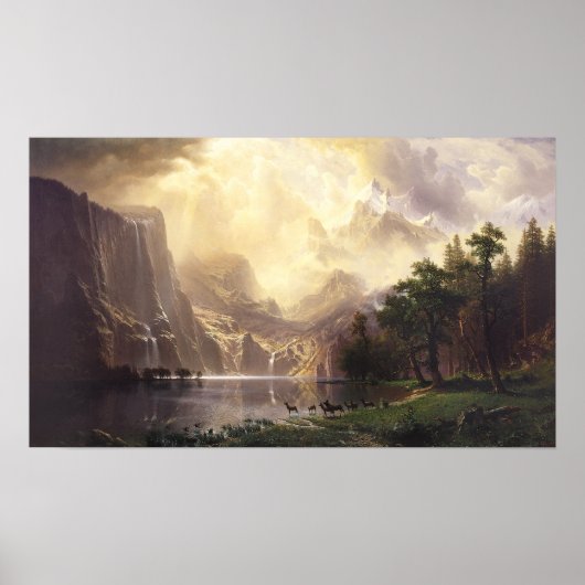 Onder de Sierra Nevada bergen Poster (Voorkant)
