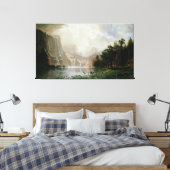 Onder de Sierra Nevada bergen van Bierstadt Canvas Afdruk (Insitu (Slaapkamer))