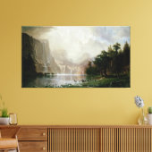 Onder de Sierra Nevada bergen van Bierstadt Canvas Afdruk (Insitu (Woonkamer))