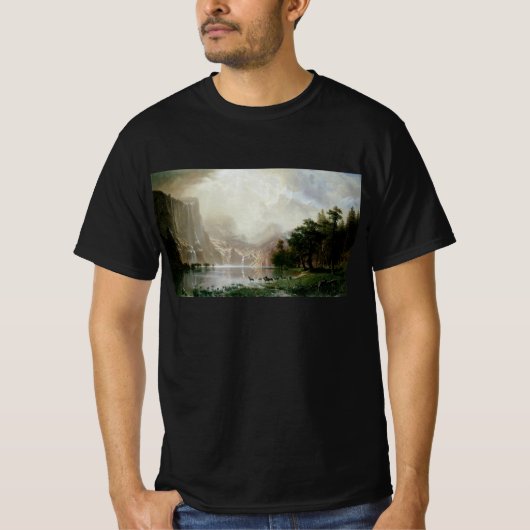 Onder de Sierra Nevada bergen van Bierstadt T-shirt (Voorkant)