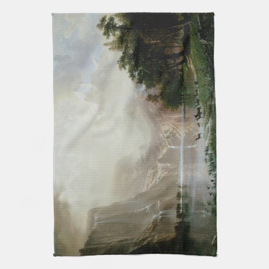 Onder de Sierra Nevada bergen van Bierstadt Theedoek (Verticaal)