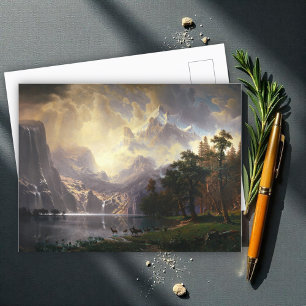 Onder de Sierra Nevada, Californië, Bierstadt Art Briefkaart