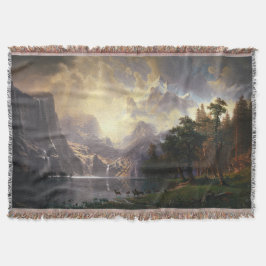 Onder de Sierra Nevada, Californië, Bierstadt Art Deken