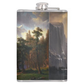 Onder de Sierra Nevada, Californië, Bierstadt Art Heupfles (Achterkant)