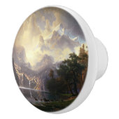 Onder de Sierra Nevada, Californië, Bierstadt Art Keramische Knop (Rechts)